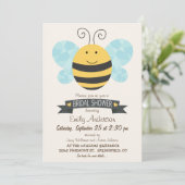 Cute Yellow & Black Bee Vrijgezellenfeest Kaart (Staand voorkant)