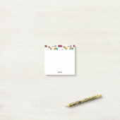 Cute Yellow Black Name Personalized Truck Post-it® Notes (Op bureau)