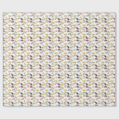 Cute Yellow Black Specialized Birthday Truck Cadeaupapier (Vlak)