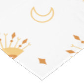 Cute Yellow Boho Celestial Seamless Pattern Family Tafelkleed (Gekanteld)