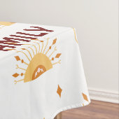 Cute Yellow Boho Celestial Seamless Pattern Family Tafelkleed (Voorbeeld)