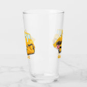 Cute yellow bulldozer cartoon glas (Links)