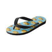 Cute yellow bulldozer cartoon kinder teenslippers (Schuin)