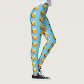 Cute yellow bulldozer cartoon leggings (Rechts)