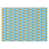 Cute yellow bulldozer cartoon tafelkleed (Voorkant (Horizontaal))