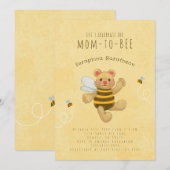 Cute Yellow Bumble bee Beer Kaart (Voorkant / Achterkant)