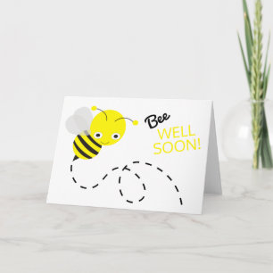 Cute Yellow Bumble bek wordt snel goed Kaart