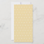 Cute Yellow Bunny Garden Fauna Baby shower Invite Bedankkaart (Achterkant)