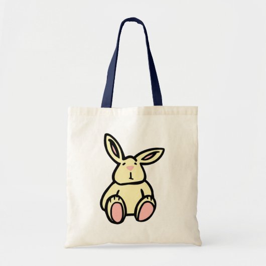 Cute Yellow Bunny Rabbit Tote Bag (Voorkant)