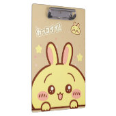 Cute Yellow Bunny Spiral  - Kawaii  Klembord (Rechts)