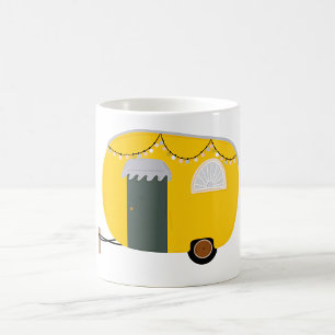 Cute Yellow Caravan Koffiemok