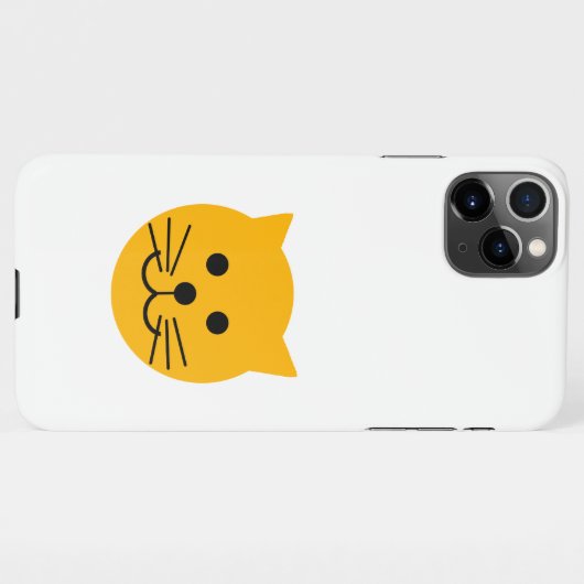 Cute yellow cat iPhone hoesje (Achterkant horizontaal)