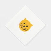 Cute yellow cat servet (Hoek)