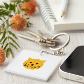 Cute yellow cats sleutelhanger (Voorkant Rechts)
