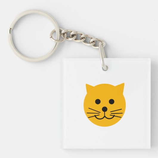 Cute yellow cats sleutelhanger (Voorkant)