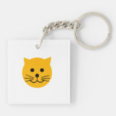 Cute yellow cats sleutelhanger (Achterkant)