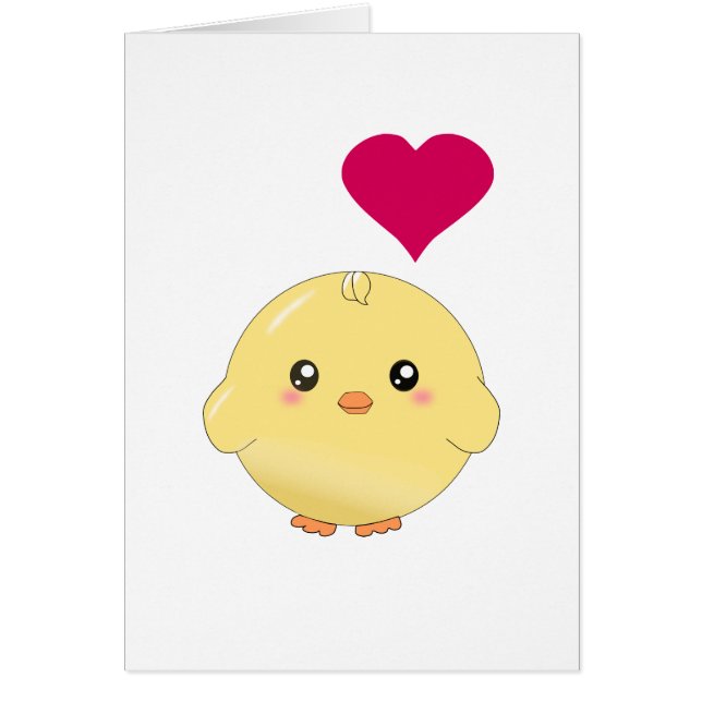 Cute yellow chick (Voorkant)