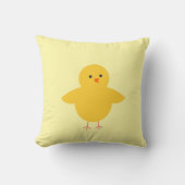 Cute yellow chick kussen (Voorkant)