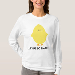 Cute Yellow Chick over grafische kaarten T-shirt