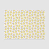 Cute Yellow Chick Pattern | Paaspapier Tissuepapier (Voorkant)