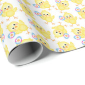 Cute Yellow Chick Pattern | Snellerpapier Cadeaupapier (Rol Hoek)