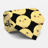 Cute yellow chick stropdas (Opgerold)