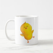 Cute Yellow Chicken Koffiemok (Links)