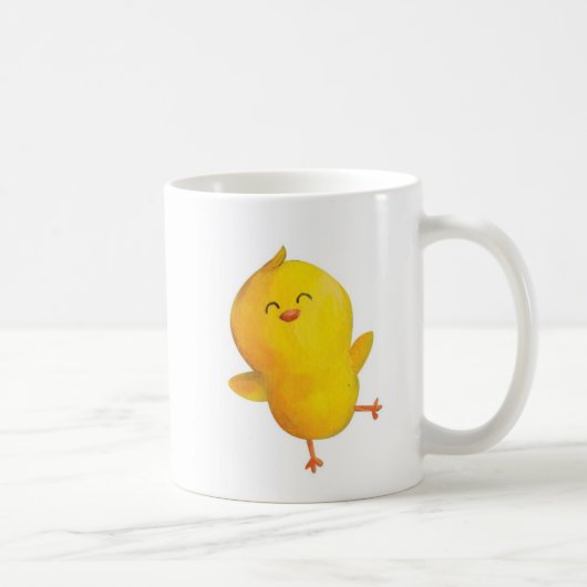 Cute Yellow Chicken Koffiemok (Rechts)