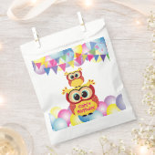 Cute yellow children baby owl bedankzakje (Geknipt)