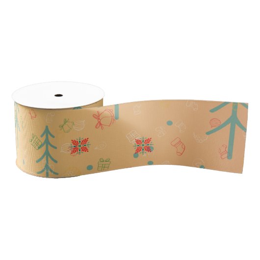 Cute Yellow Christmas Grosgrain Lint (Spoel)