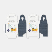 Cute Yellow Construction Crane Vehicle Baby shower Bedankdoosjes (Uitgevouwen)