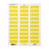 Cute Yellow Crayon Artsy Pattern Etiket (Full Sheet)