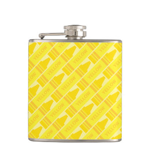 Cute Yellow Crayon Artsy Pattern Heupfles