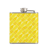 Cute Yellow Crayon Artsy Pattern Heupfles (Achterkant)