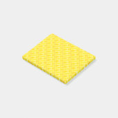 Cute Yellow Crayon Artsy Pattern Post-it® Notes (Schuin)