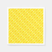 Cute Yellow Crayon Artsy Pattern Servetten (Voorkant)