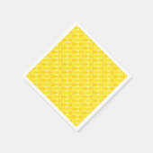 Cute Yellow Crayon Artsy Pattern Servetten (Hoek)