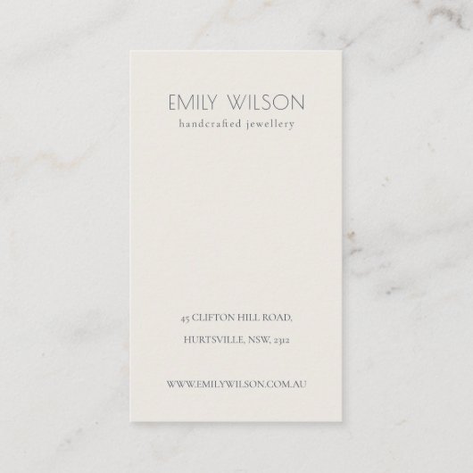 Cute Yellow Daffodil Floral Logo earing display Visitekaartje (Achterkant)