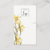 Cute Yellow Daffodil Florence Ketting Display Visitekaartje (Voorkant)
