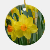 Cute Yellow Daffodil Spring Flowers Floral Keramisch Ornament (Voorkant)