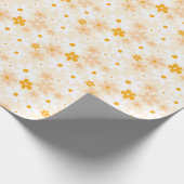 Cute Yellow Daisy Cadeaupapier (Hoek)