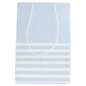 Cute Yellow Dino met Happy Stars Birthday-gunst Medium Cadeauzakje (Achterkant)