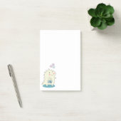 Cute Yellow Dino met Happy Stars Post-it® Notes (Kantoor)