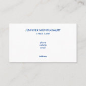 Cute Yellow Dinosaur met Happy Stars Visitekaartje (Achterkant)