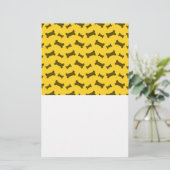 Cute yellow dog botten Patroon Briefpapier (Staand voorkant)