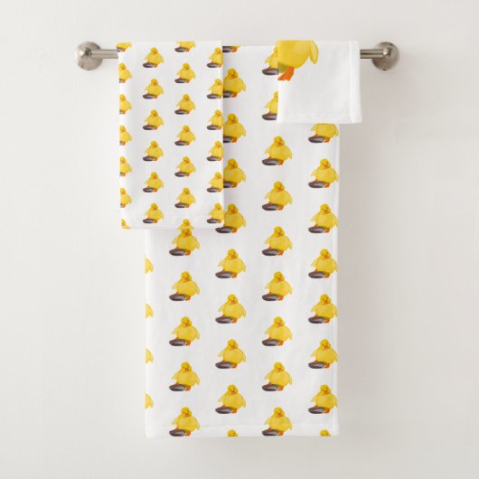 Cute Yellow Duck Bad Handdoek (Insitu)