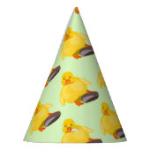 Cute Yellow Duck Feesthoedjes (Links)