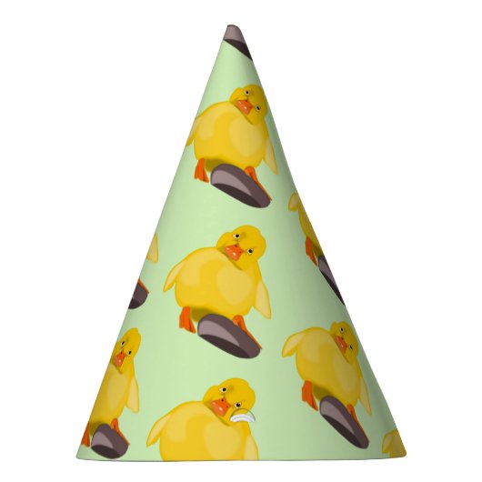 Cute Yellow Duck Feesthoedjes (Rechts)