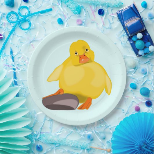 Cute Yellow Duck Papieren Bordje (Feest)