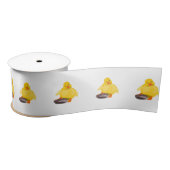 Cute Yellow Duck Satijnen Lint (Spoel)